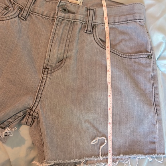 LEVI’S 514 Gray Jean Shorts Cut Offs Denim - Picture 7 of 7